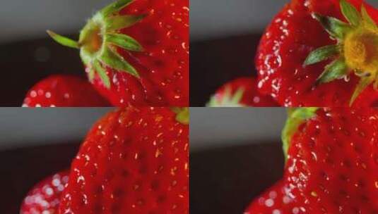 水果草莓新鲜高清在线视频素材下载
