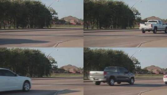 车辆驶过公路高清在线视频素材下载