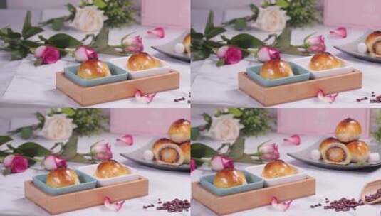 传统糕点蛋黄酥高清在线视频素材下载