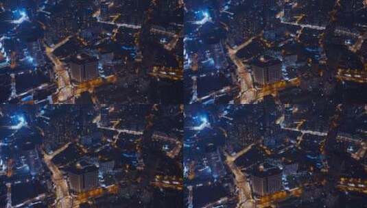 一线城市夜景航拍高清在线视频素材下载