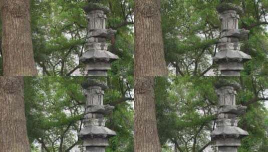 杭州凤凰山景区古梵天寺经幢高清在线视频素材下载