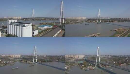 疫情下的徐浦大桥高清在线视频素材下载