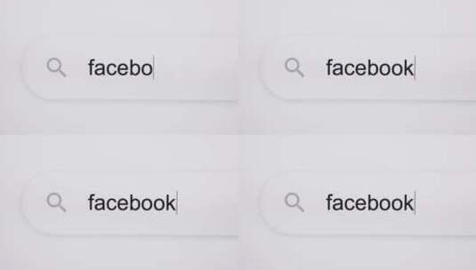 在搜索栏屏幕视图中搜索Facebook高清在线视频素材下载