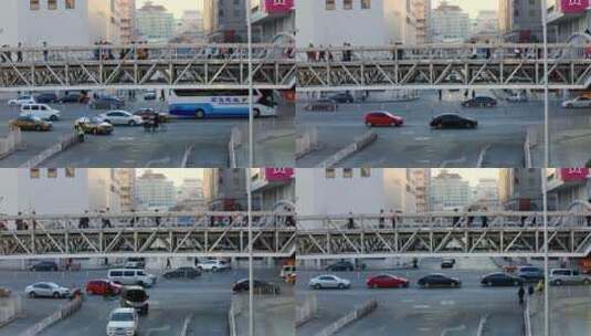 北京天桥行人 城市人流量 上班族视频合集高清在线视频素材下载