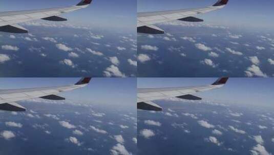 飞机上的云高清在线视频素材下载