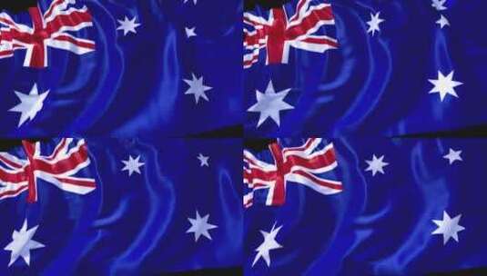 澳洲国旗高清在线视频素材下载