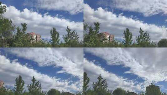 郊区的天空高清在线视频素材下载
