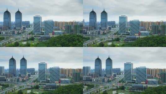 桂林市临桂区城市风光高清在线视频素材下载