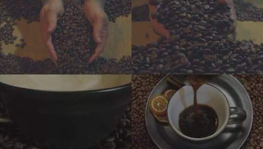磨咖啡咖啡饮料高清在线视频素材下载