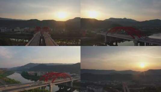 达州徐家坝大桥高清在线视频素材下载