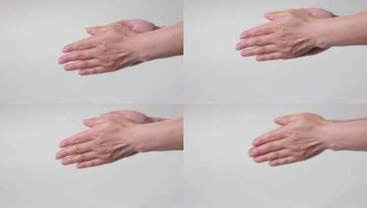 医院标准七步洗手方法示范视频高清在线视频素材下载