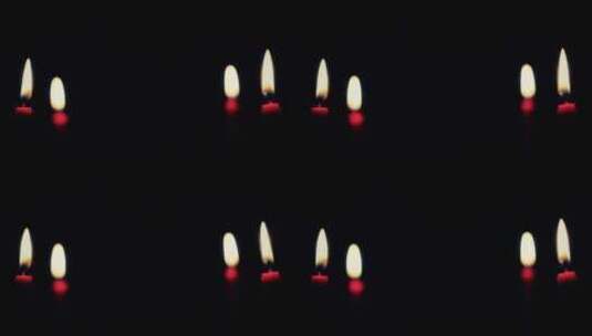 黑暗中的4 支蜡烛高清在线视频素材下载