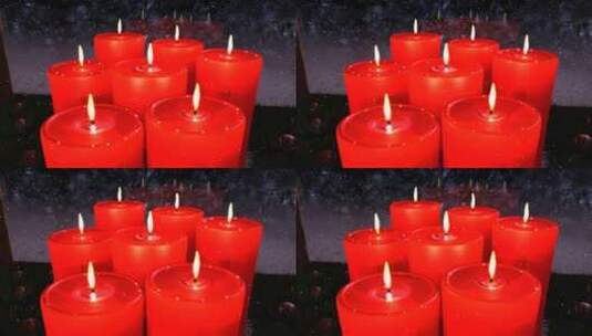 浪漫的节日圣诞约会 蜡烛烛光高清在线视频素材下载