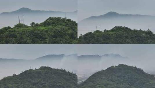 浙江台州清晨海岛航拍高清在线视频素材下载