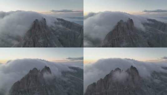 山脉的浓雾高清在线视频素材下载