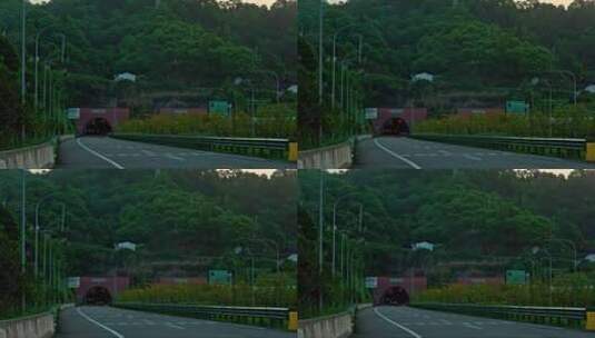 湖北宜昌三峡高速公路景点高清在线视频素材下载