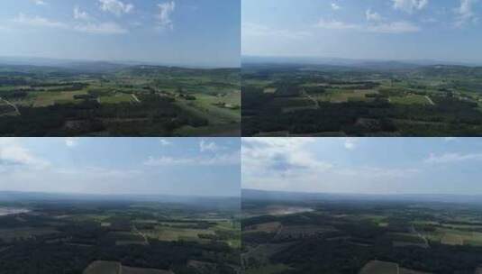 从法国的天空中看到普罗旺斯的文图克斯山高清在线视频素材下载