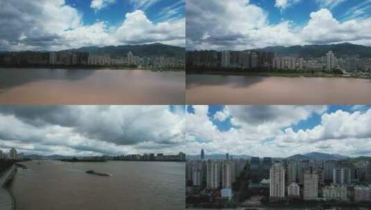 合集浙江温州城市风光航拍高清在线视频素材下载