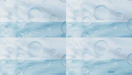 水分子 泡泡 动画高清在线视频素材下载