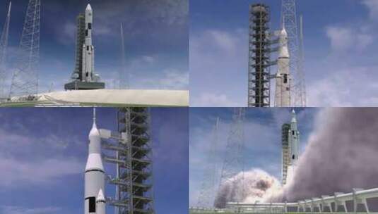 火箭 发射 太空 航天高清在线视频素材下载