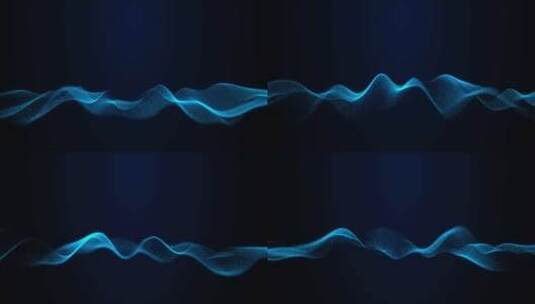 宽屏粒子波浪动画高清在线视频素材下载
