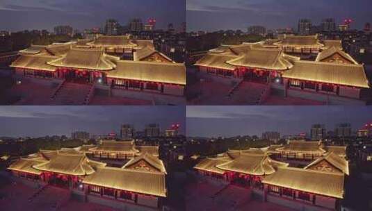 杭州德寿宫夜景高清在线视频素材下载