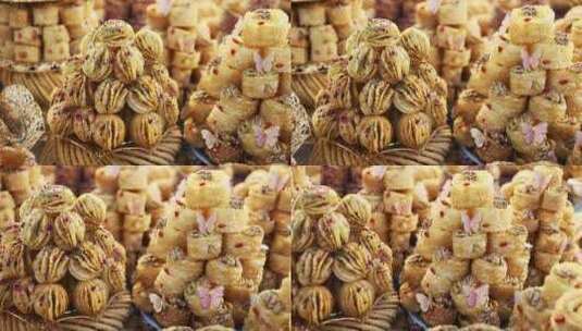 新疆特产新疆美食饼干糕点高清在线视频素材下载