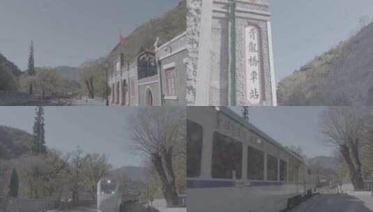 青龙桥车站S2线进站LOG视频高清在线视频素材下载