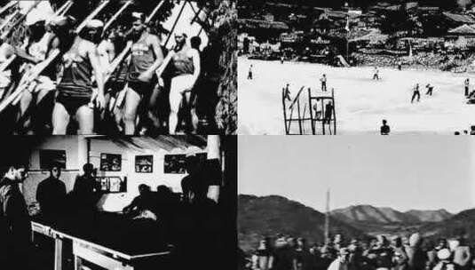 抗美援朝 战俘奥运会高清在线视频素材下载
