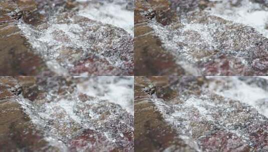 河流 小溪 水流 水 水流 岩石 石头高清在线视频素材下载