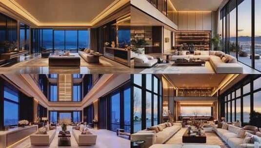 时尚简约高端住宅高清在线视频素材下载