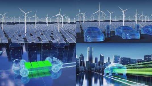 合集电动汽车充电新能源蓝色科技高清在线视频素材下载