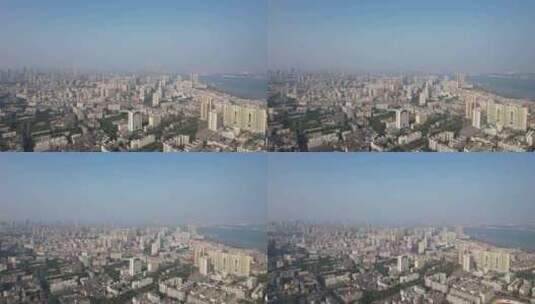 广东湛江城市风光交通航拍高清在线视频素材下载