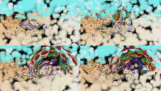 彩虹喜悦背景视频3D渲染高清在线视频素材下载