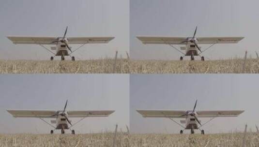 空地上的飞机高清在线视频素材下载