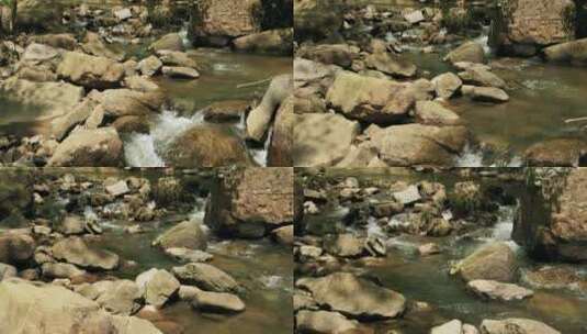 岩石和河流高清在线视频素材下载