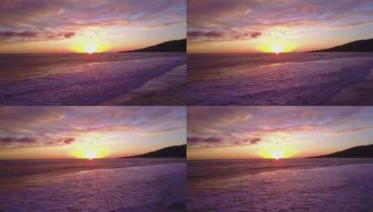 黄昏时分的海洋美景高清在线视频素材下载
