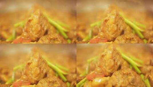 美食黄焖鸡米饭 (5)高清在线视频素材下载