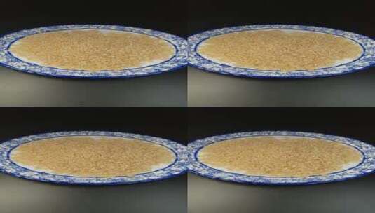 4K糙米粮食食物高清在线视频素材下载