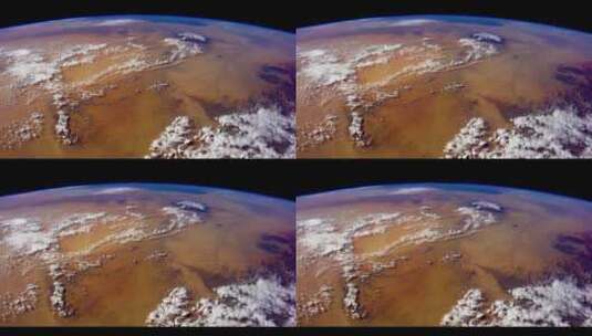 4K从国际空间站拍摄的地球照片高清在线视频素材下载