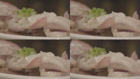 年夜饭鱼-东星斑鱼美食多角度拍摄高清在线视频素材下载