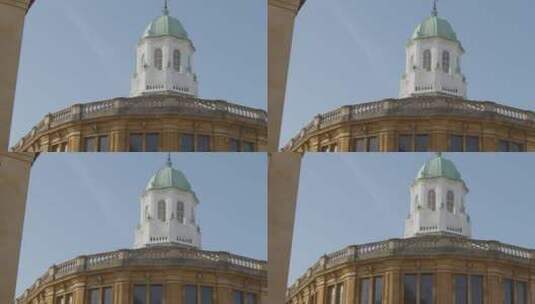 牛津谢尔顿剧院的倾斜镜头高清在线视频素材下载
