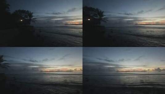 黄昏时分的海岸 高清在线视频素材下载