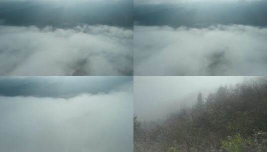 冬季云贵山区雾气云海视频高清在线视频素材下载