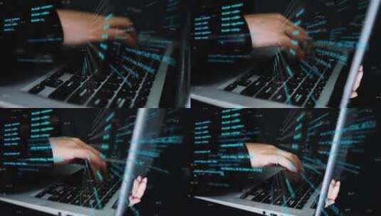 网络黑客窃取数据高清在线视频素材下载