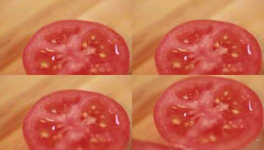 多汁的西红柿番茄高清在线视频素材下载