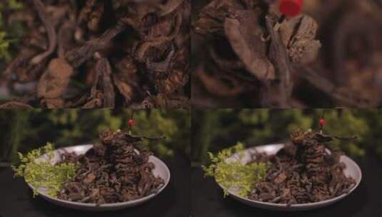 【镜头合集】榛蘑小鸡炖蘑菇东北特产高清在线视频素材下载