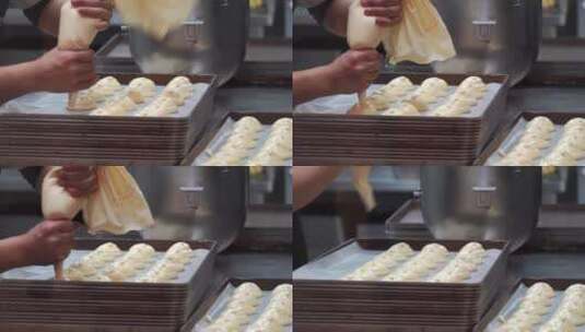 西点师在厨房制作西式甜点高清在线视频素材下载