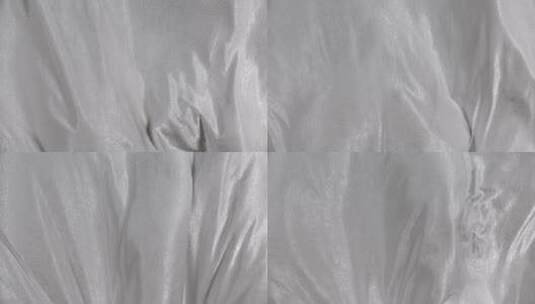 白色系丝绸织物飘动 (7)高清在线视频素材下载