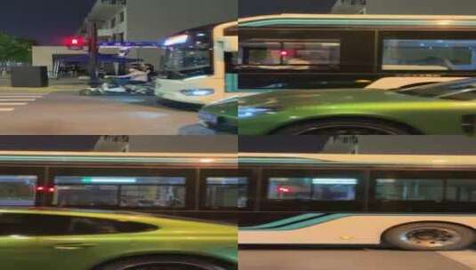 马路公交车高清在线视频素材下载
